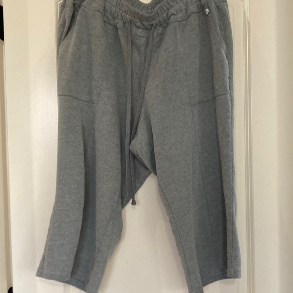 Lane Bryant Gray Ankle Cropped Pants